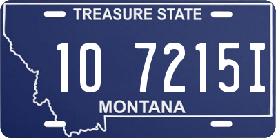 MT license plate 107215I