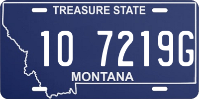 MT license plate 107219G