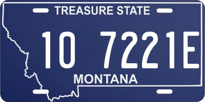 MT license plate 107221E