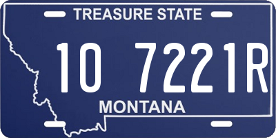 MT license plate 107221R