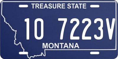 MT license plate 107223V