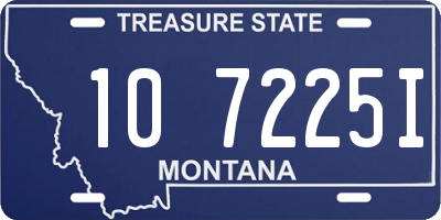 MT license plate 107225I