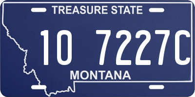 MT license plate 107227C