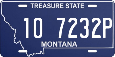 MT license plate 107232P