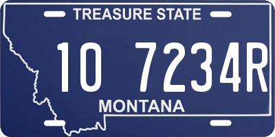 MT license plate 107234R