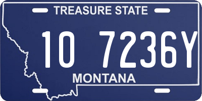 MT license plate 107236Y