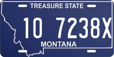 MT license plate 107238X