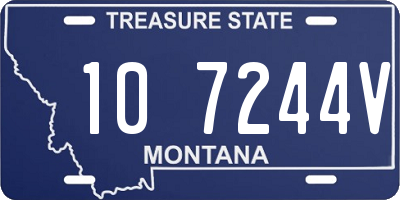 MT license plate 107244V