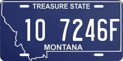 MT license plate 107246F