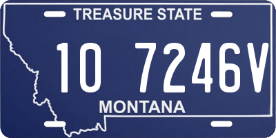 MT license plate 107246V