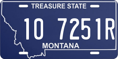 MT license plate 107251R