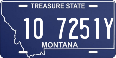 MT license plate 107251Y