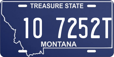 MT license plate 107252T