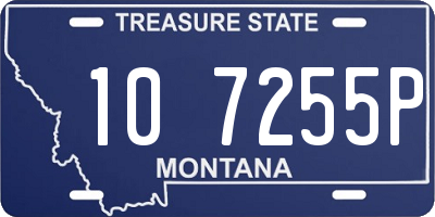 MT license plate 107255P