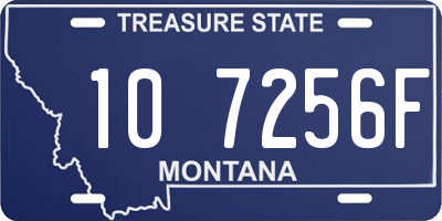 MT license plate 107256F