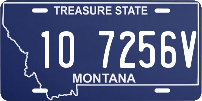 MT license plate 107256V