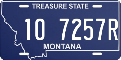 MT license plate 107257R