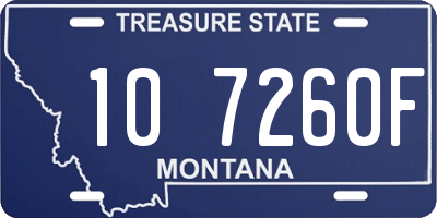 MT license plate 107260F