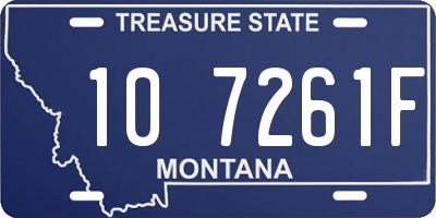 MT license plate 107261F