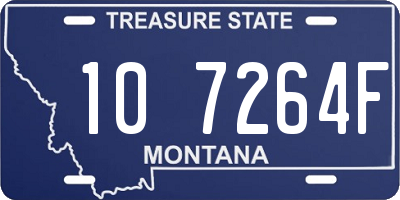 MT license plate 107264F