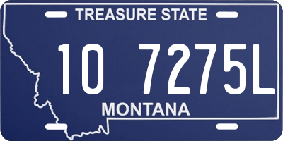 MT license plate 107275L