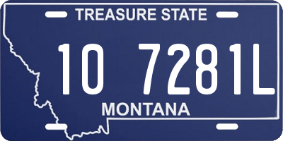 MT license plate 107281L