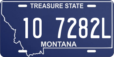 MT license plate 107282L