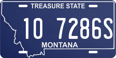 MT license plate 107286S