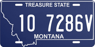 MT license plate 107286V