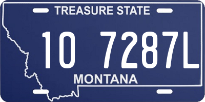 MT license plate 107287L