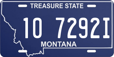 MT license plate 107292I