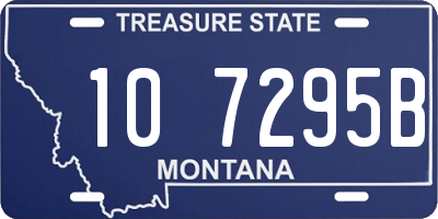 MT license plate 107295B