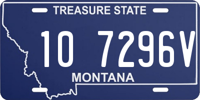 MT license plate 107296V