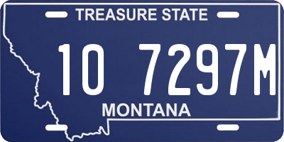 MT license plate 107297M