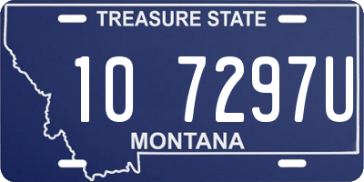 MT license plate 107297U