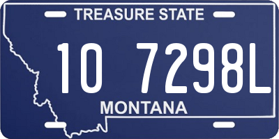 MT license plate 107298L