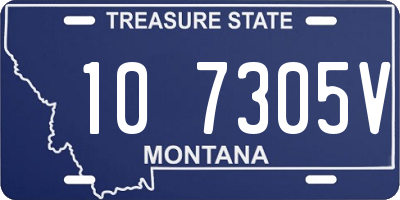 MT license plate 107305V