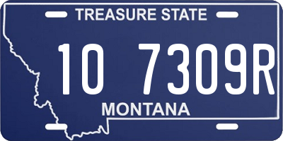 MT license plate 107309R