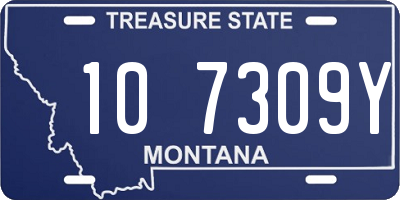 MT license plate 107309Y