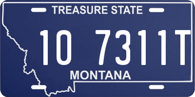 MT license plate 107311T