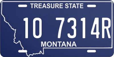 MT license plate 107314R