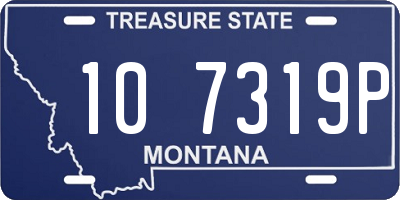 MT license plate 107319P