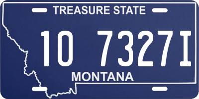 MT license plate 107327I