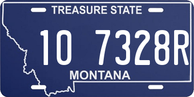 MT license plate 107328R