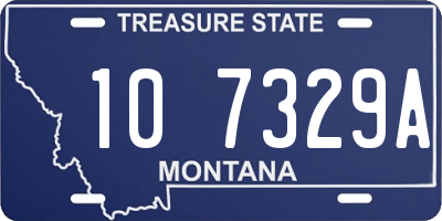 MT license plate 107329A