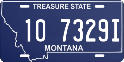 MT license plate 107329I