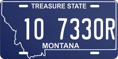 MT license plate 107330R