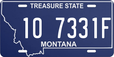 MT license plate 107331F