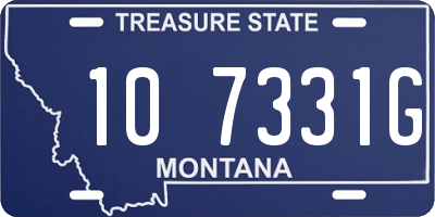 MT license plate 107331G