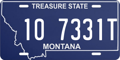 MT license plate 107331T